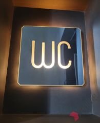 Diamond Square Serisi Işıklı WC Levhası