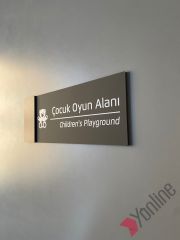 Wooden Serisi Çocuk Oyun Alanı Kapı İsimliği