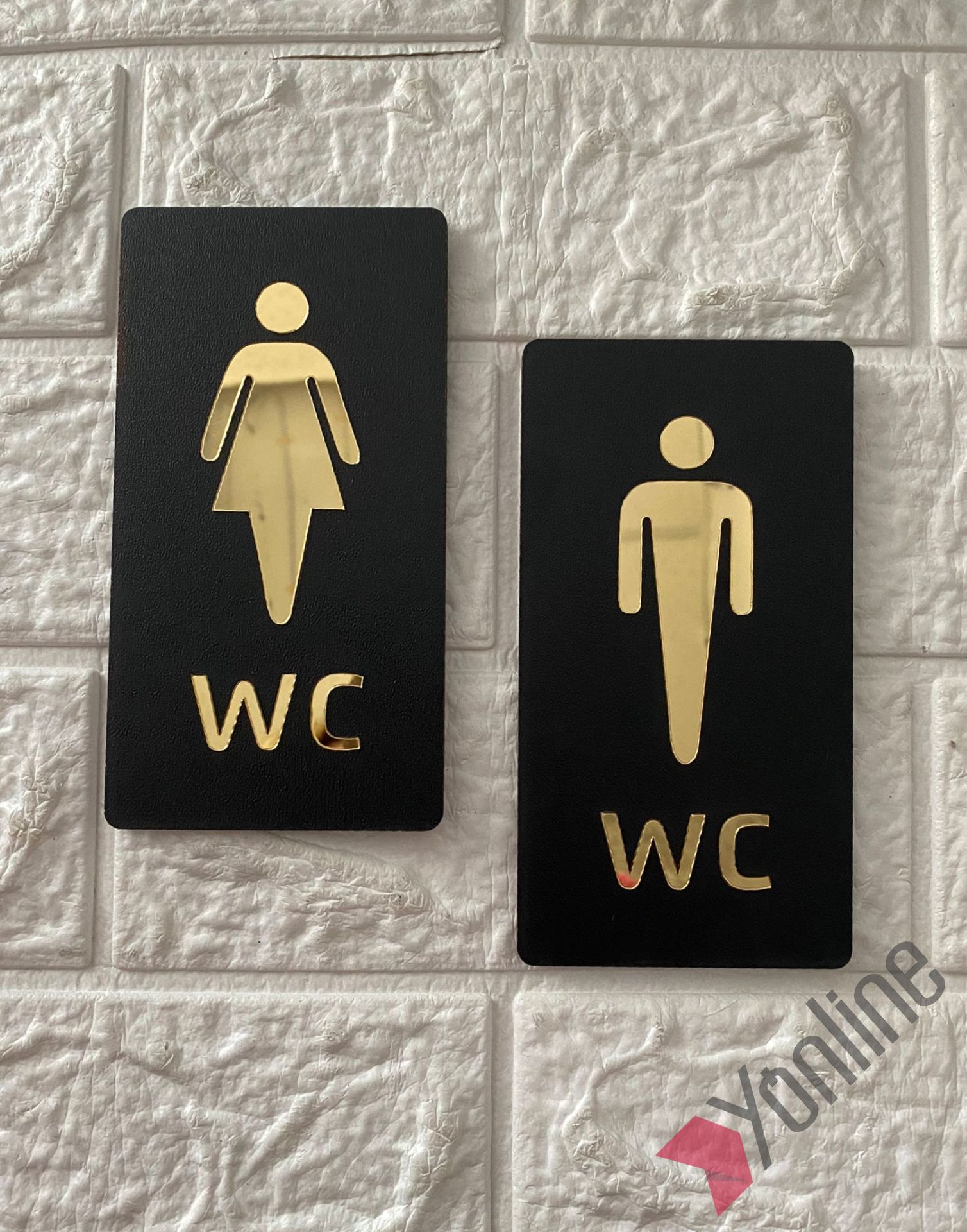 Altın Aynalı MDF WC Levhası