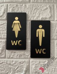 Altın Aynalı MDF WC Levhası
