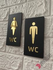 Altın Aynalı MDF WC Levhası