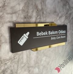 Bitter Serisi Bebek Bakım Odası Kapı İsimliği
