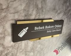 Bitter Serisi Bebek Bakım Odası Kapı İsimliği