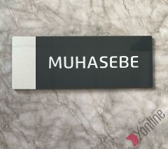 Gümüş Aynalı Muhasebe Kapı İsimliği