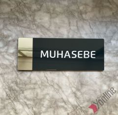 Gümüş Aynalı Muhasebe Kapı İsimliği