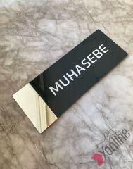 Gümüş Aynalı Muhasebe Kapı İsimliği