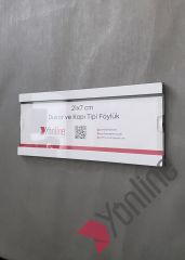 Kapı ve Duvar Tipi Kolay Değiştirilebilir Beyaz A4 1/3 Föylük