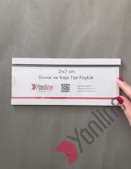 Kapı ve Duvar Tipi Kolay Değiştirilebilir Beyaz A4 1/3 Föylük