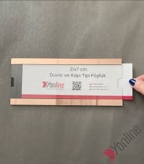 Kapı ve Duvar Tipi Kolay Değiştirilebilir Pembe Altın Aynalı A4 1/3 Föylük