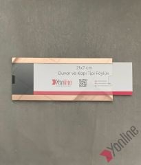 Kapı ve Duvar Tipi Kolay Değiştirilebilir Pembe Altın Aynalı A4 1/3 Föylük