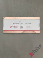 Kapı ve Duvar Tipi Kolay Değiştirilebilir Pembe Altın Aynalı A4 1/3 Föylük