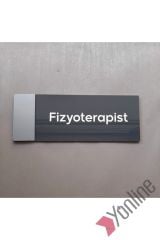 Gri Kenarlı Fizyoterapist Kapı İsimliği