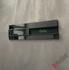 Siyah Boş-Dolu Değiştirilebilir Kapı İsimliği
